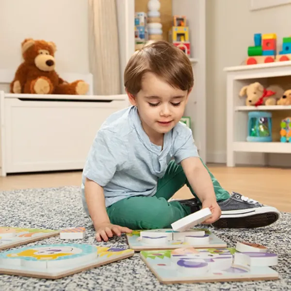 Safari wielkie drewniane puzzle - Melissa & Doug zdjęcie 4