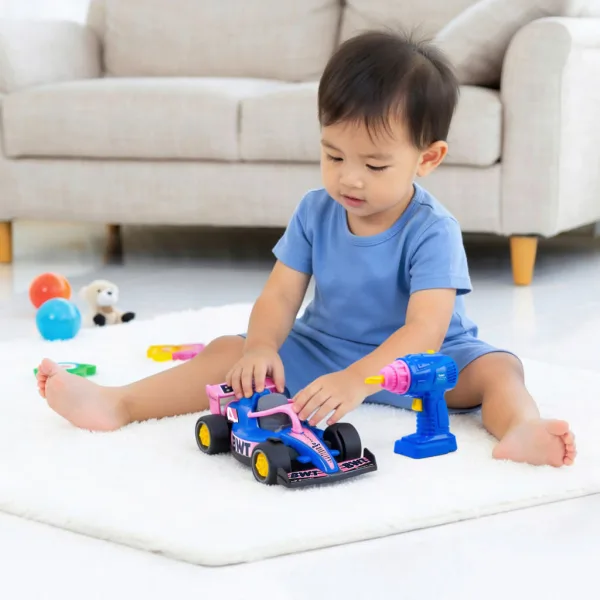 Samochód wyścigowy BWT Alpine Formula 1 do samodzielnego montażu ABC - Dicke Toys zdjęcie 3