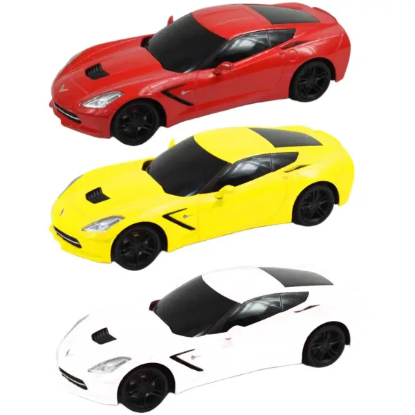 Samochód zdalnie sterowany RC Chevrolet Corvette C7 w skali 1:24, długość 19 cm, dostępny w różnych wariantach kolorystycznych, 1 sztuka. zdjęcie 3