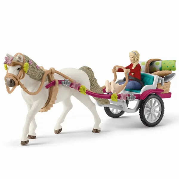 Schleich: Horse Club - Powóz na pokaz koni z piknikiem, zestaw do zabawy (42467) zdjęcie 5