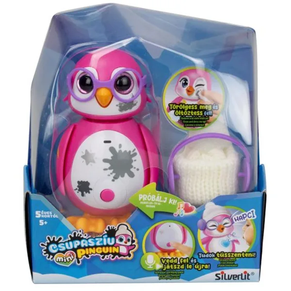 Silverlit: Mini pingwin z wielkim sercem w kolorze różowym zdjęcie 1