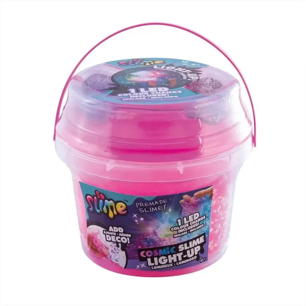 Slime kosmiczny z diodami LED w wiaderku, dostępny w różnych wariantach. zdjęcie 2
