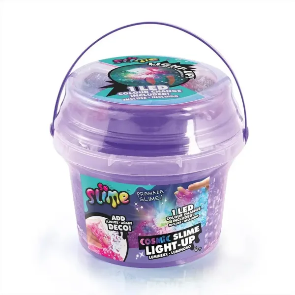 Slime kosmiczny z diodami LED w wiaderku, dostępny w różnych wariantach. zdjęcie 3