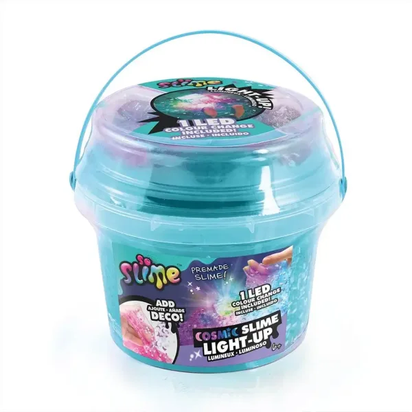 Slime kosmiczny z diodami LED w wiaderku, dostępny w różnych wariantach. zdjęcie 4