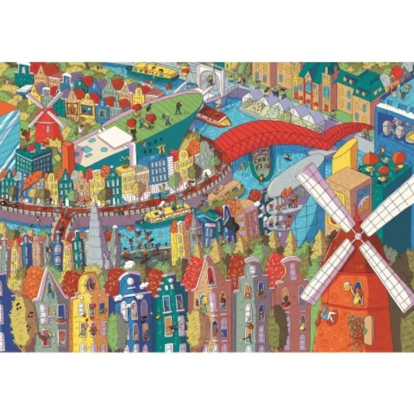 Sneaky Peekers: Amsterdam UFT 1000-elementowe puzzle - Trefl zdjęcie 2