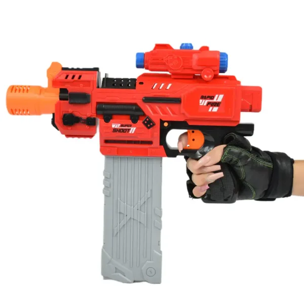 Sniping: Elektryczny, przekształcalny ogromny blaster na piankowe pociski z nabojami i tarczą 79 cm zdjęcie 2