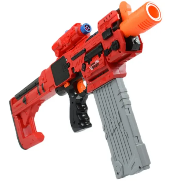 Sniping: Elektryczny, przekształcalny ogromny blaster na piankowe pociski z nabojami i tarczą 79 cm zdjęcie 8