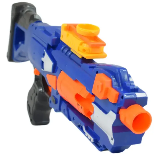 Soft Bullet Gun: Ręczny pistolet na piankowe naboje z obrotowym magazynkiem 44 cm zdjęcie 3