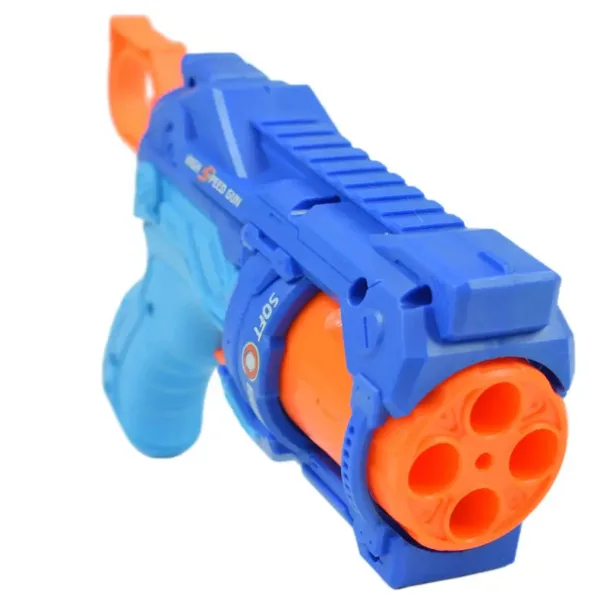 Soft Bullet: Reflex 4 manualny rewolwerowy pistolet strzelający piankowymi pociskami z tarczą 22 cm zdjęcie 4