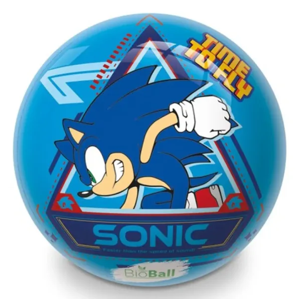 Sonic niebieska piłka gumowa BioBall 23 cm - Mondo Toys zdjęcie 2