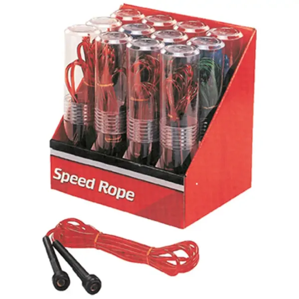 Speed Rope skakanka 2,8m w kolorze niebieskim lub czerwonym - Spartan zdjęcie 1