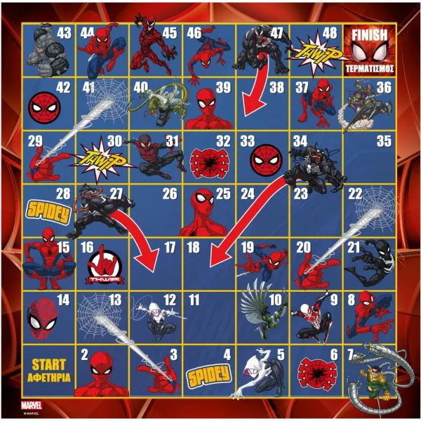Spider-Man: Węże i drabiny – gra planszowa zdjęcie 2