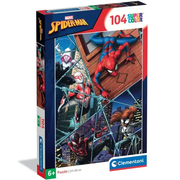 Spider-Man bohaterowie multiwersum 104-elementowa supercolor układanka - Clementoni zdjęcie 1