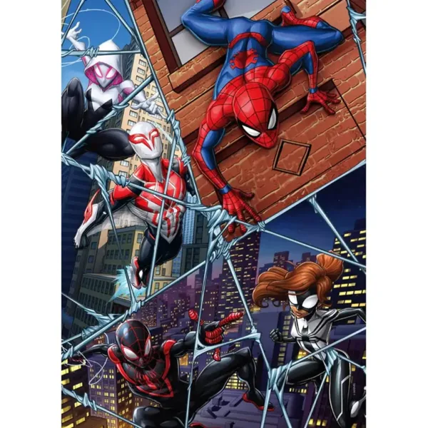Spider-Man bohaterowie multiwersum 104-elementowa supercolor układanka - Clementoni zdjęcie 2