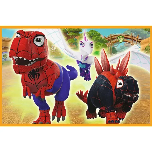 Spidey i dinozaury 2 × 24 elementy – Trefl zdjęcie 2