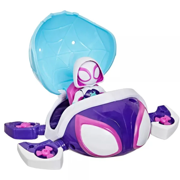 Spidey i jego niesamowici przyjaciele: figurki Waterwebs i pojazdy zmieniające kolor - Ghost Turtle - Hasbro zdjęcie 3