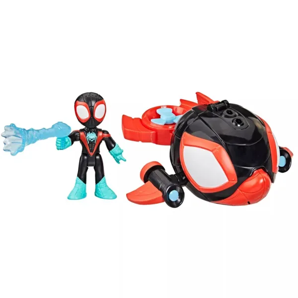 Spidey i jego niesamowici przyjaciele: figurki Wodne Sieci i pojazdy zmieniające kolor - Spin Dolphin - Hasbro zdjęcie 2