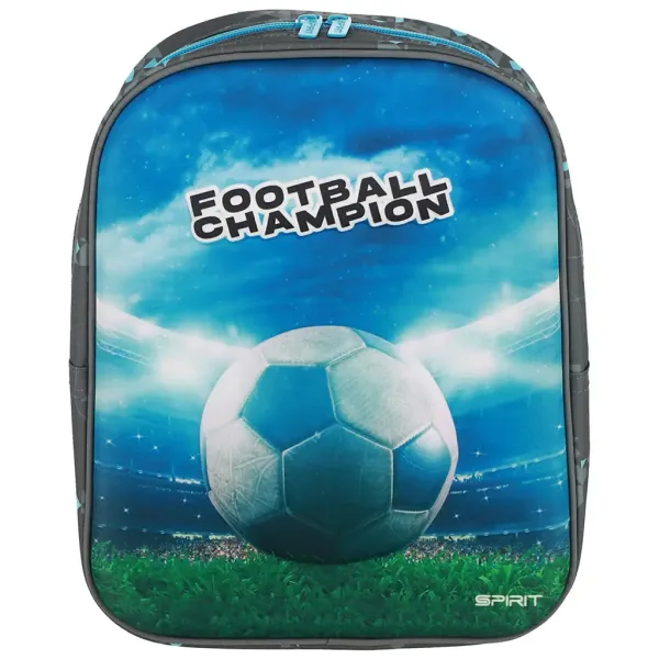 Spirit: Football Champion piłkarski owalny plecak przedszkolny z nadrukiem 3D 30x25x12 cm zdjęcie 3