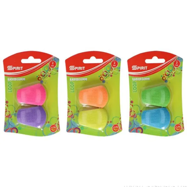 Spirit: Loop ergonomiczna gumka do mazania w różnych kolorach, zestaw 2 sztuki zdjęcie 1