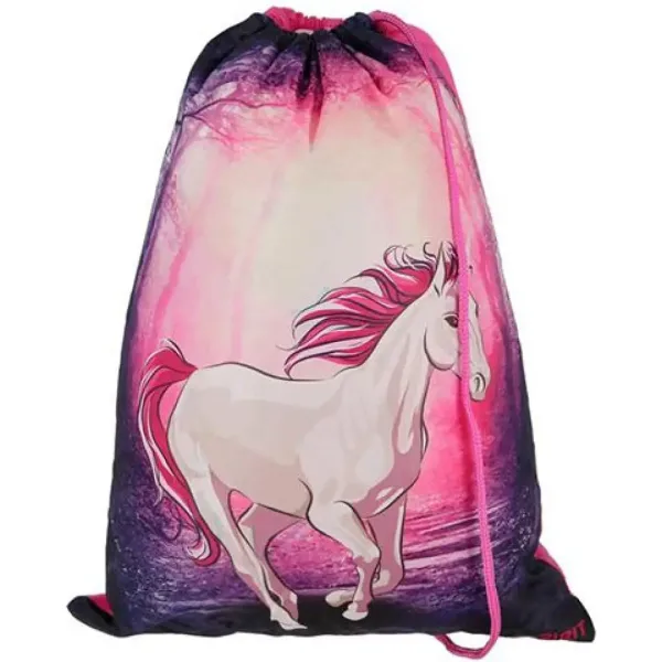 Spirit: Magiczny jednorożec, ergonomiczny 5-częściowy zestaw szkolny 3D z podświetleniem LED, 34x22x41 cm zdjęcie 7