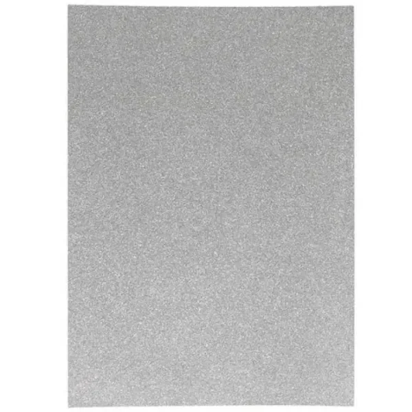 Spirit: Samoprzylepna brokatowa dekoracyjna pianka w kolorze srebrnym A/4 1 szt. zdjęcie 1