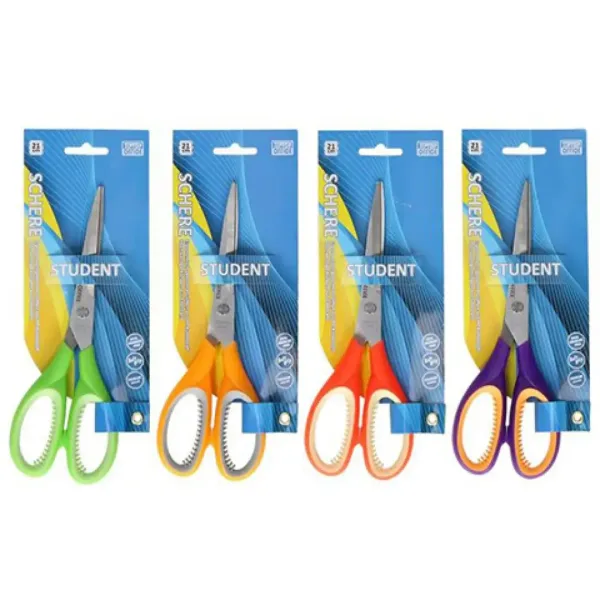 Spirit: Soft Grip nożyczki szkolne i biurowe 21 cm z ostrzem ze stali nierdzewnej, dostępne w różnych kolorach, 1 sztuka zdjęcie 1