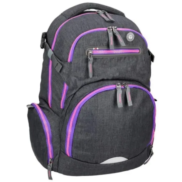 Spirit: Stinger ciemnoszaro-fioletowy premium ergonomiczny plecak szkolny 26x32x44cm zdjęcie 2