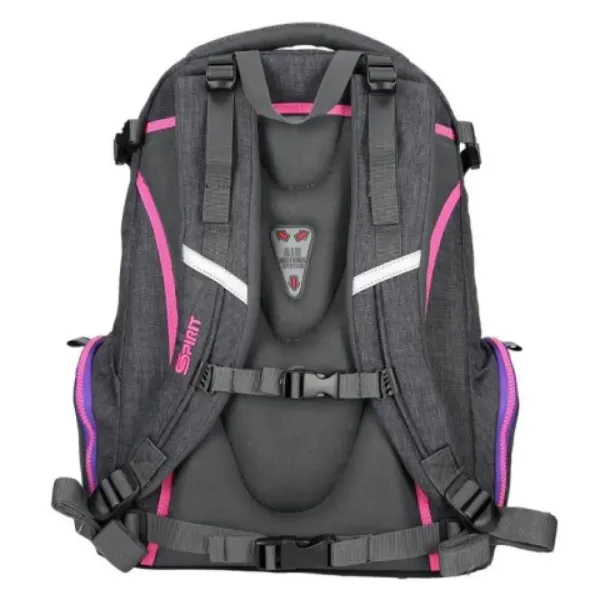 Spirit: Stinger ciemnoszaro-fioletowy premium ergonomiczny plecak szkolny 26x32x44cm zdjęcie 4