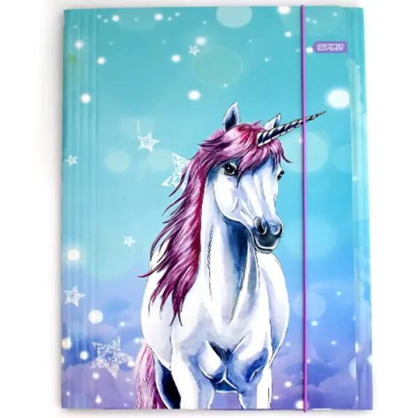 Spirit: Teczka z gumką w rozmiarze A4 z motywem jednorożca "Little Dream" zdjęcie 1