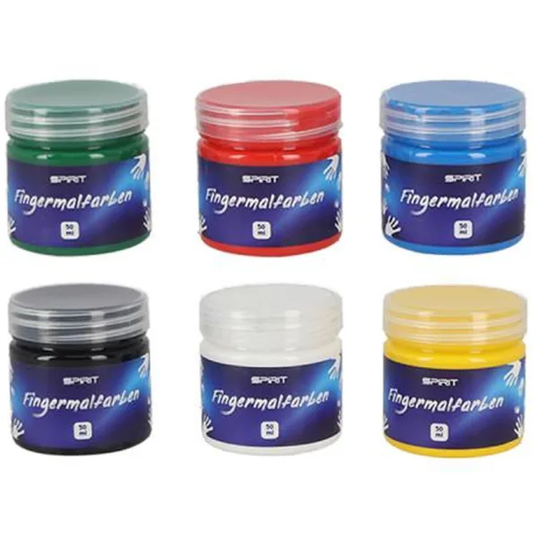 Spirit: Zestaw farb do malowania palcami 6x50 ml zdjęcie 2