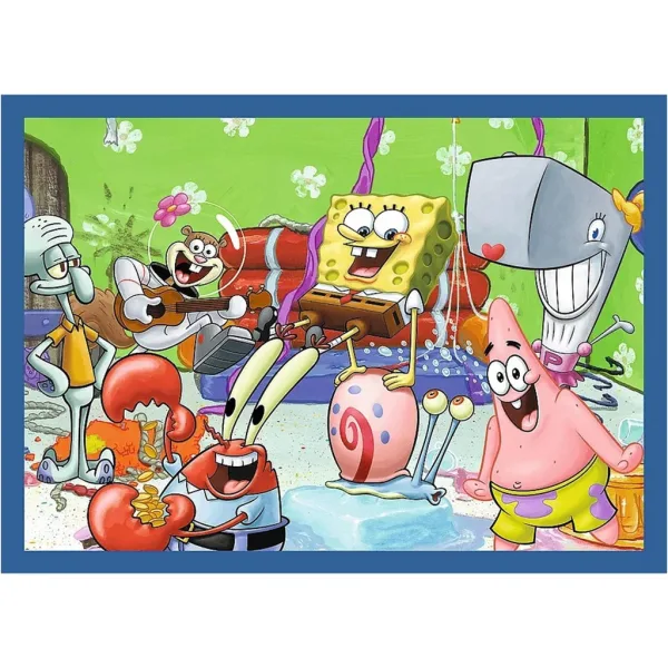 SpongeBob 4 w 1 puzzle 35-48-54-70 elementów - Trefl zdjęcie 2