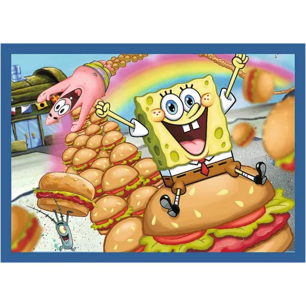 SpongeBob 4 w 1 puzzle 35-48-54-70 elementów - Trefl zdjęcie 3