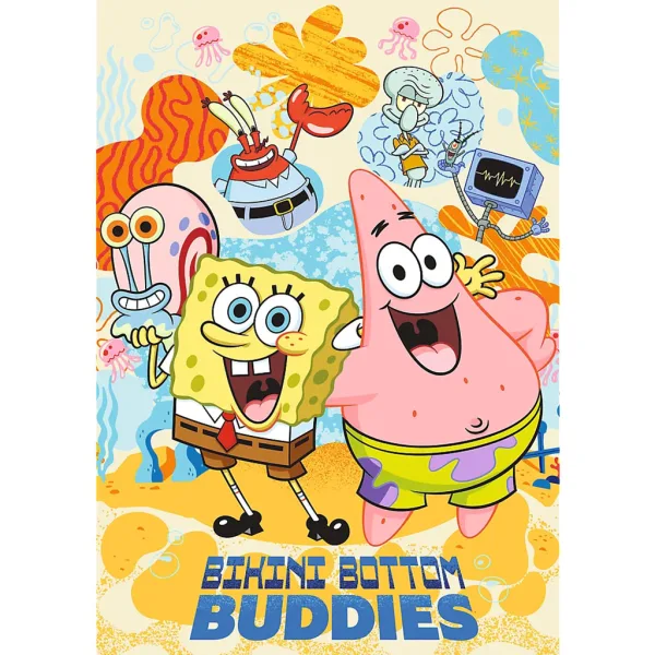 SpongeBob Kanciastoporty Najlepsi przyjaciele Bikini Dolne, puzzle 1000 elementów Premium Plus Quality – Trefl zdjęcie 2