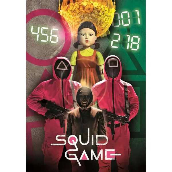 Squid Game: Wygraj swoje życie 1000-elementowe puzzle 70x50cm - Clementoni zdjęcie 2