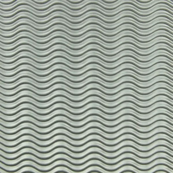 Srebrna dekoracja 3D tektura falista B2 50x70cm 1 szt. zdjęcie 1