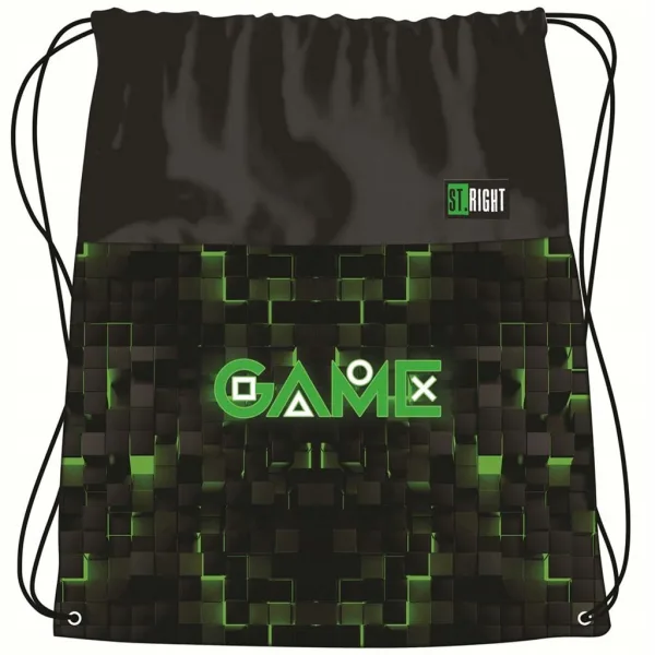 St.Right Green Game worek na buty, worek sportowy 43x34 cm zdjęcie 1