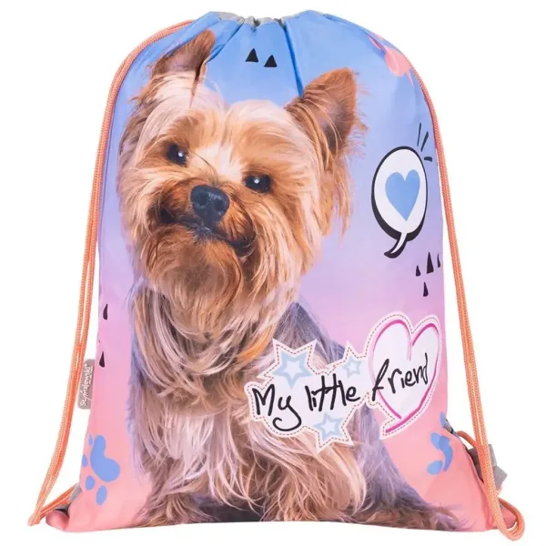 St.Right Grey Yorkie worek na buty, worek sportowy 43x32 cm zdjęcie 1
