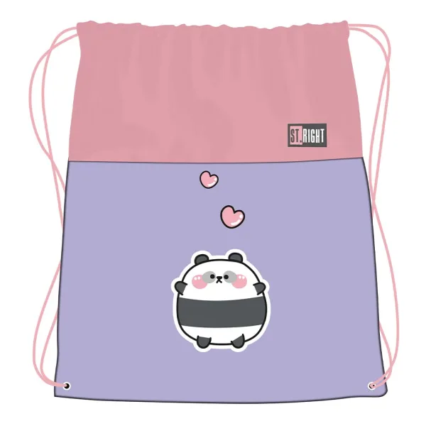 St.Right Happy Panda worek na buty, worek sportowy 43x34 cm zdjęcie 1