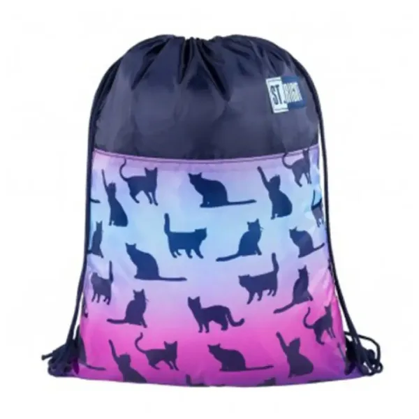 St.Right Night Cats worek na buty, worek sportowy 43x34 cm zdjęcie 1