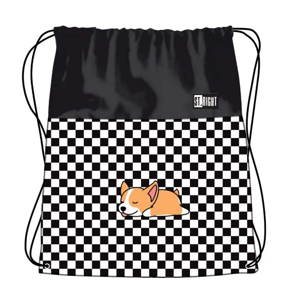 St.Right Sleepy Corgi worek na buty, worek sportowy 43x34 cm zdjęcie 1