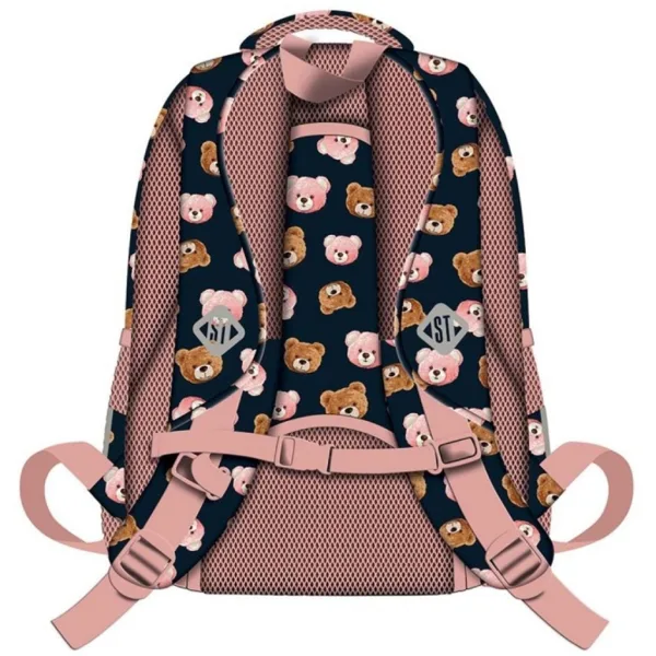 St.Right Teddy Bear plecak szkolny z misiem BP58 40x28x18 cm zdjęcie 2