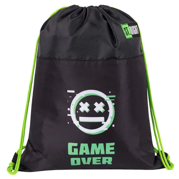 St.Right VR Gamer czarny worek na buty, worek sportowy 43x32 cm zdjęcie 1