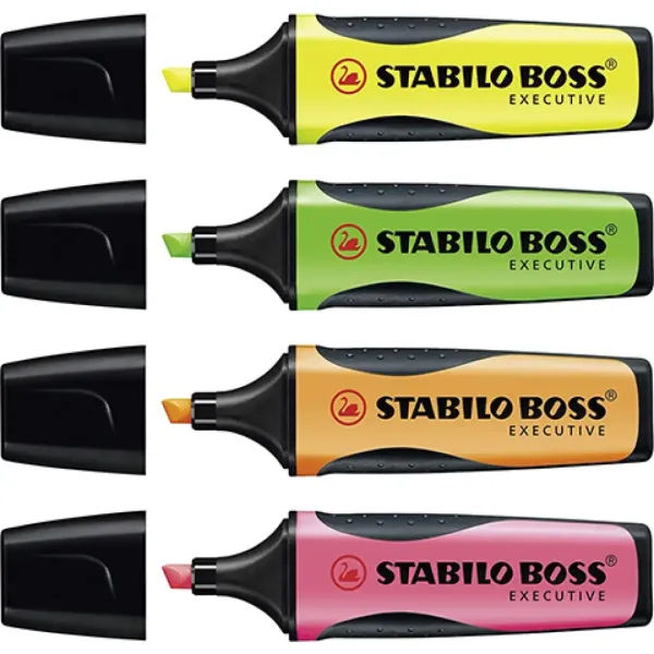 Stabilo: BOSS Executive zakreślacz w różnych kolorach, zestaw 4 sztuki zdjęcie 2