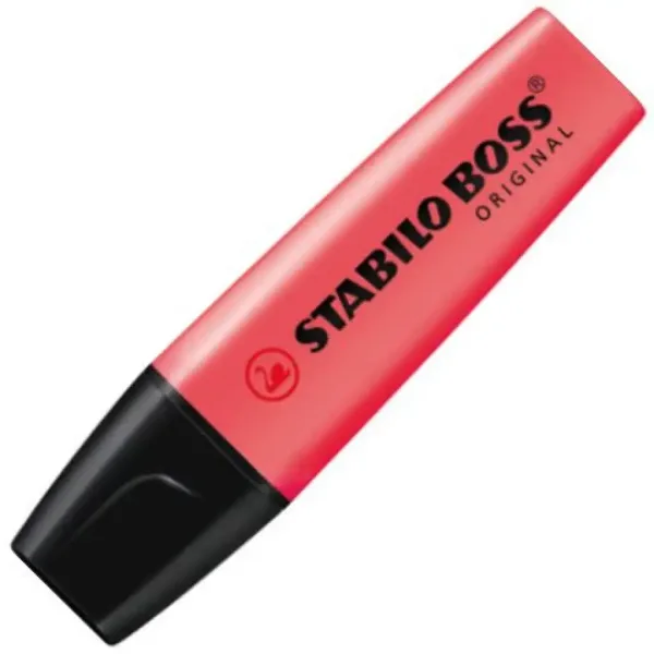 Stabilo: BOSS Original zakreślacz w kolorze czerwonym, grubość linii 2-5 mm zdjęcie 1