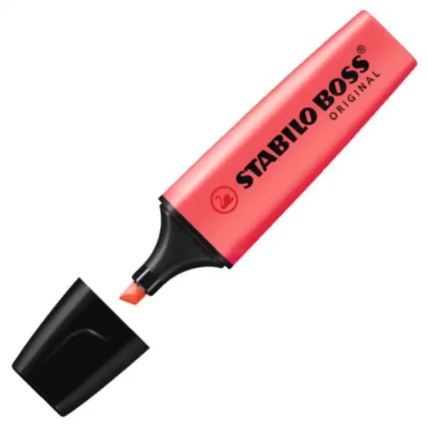 Stabilo: BOSS Original zakreślacz w kolorze czerwonym, grubość linii 2-5 mm zdjęcie 2
