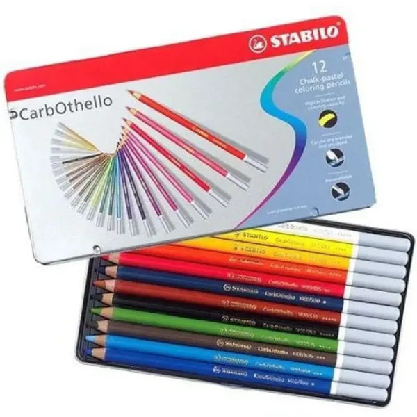 Stabilo: CarbOthello zestaw 12 kredek w metalowym pudełku zdjęcie 2