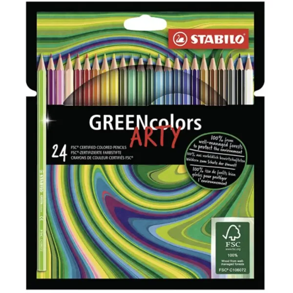 Stabilo: GREENcolors Arty zestaw 24 kolorowych kredek zdjęcie 1