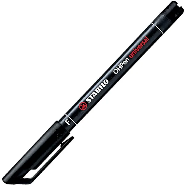 Stabilo OHPen universal F marker alkoholowy w kolorze czarnym, 0,7 mm zdjęcie 1
