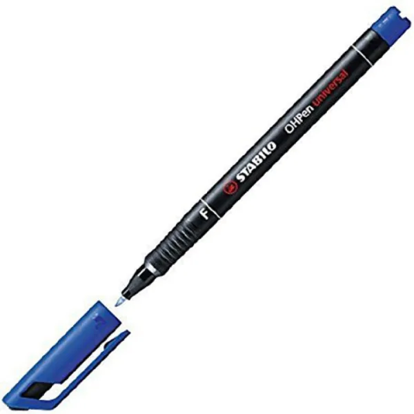 Stabilo OHPen universal F marker alkoholowy w kolorze niebieskim, 0,7 mm zdjęcie 2