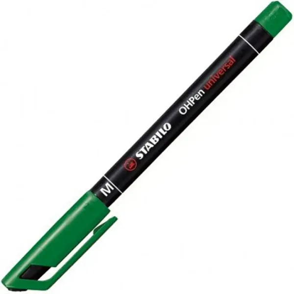 Stabilo OHPen universal M marker alkoholowy w kolorze zielonym, grubość linii 1 mm zdjęcie 1